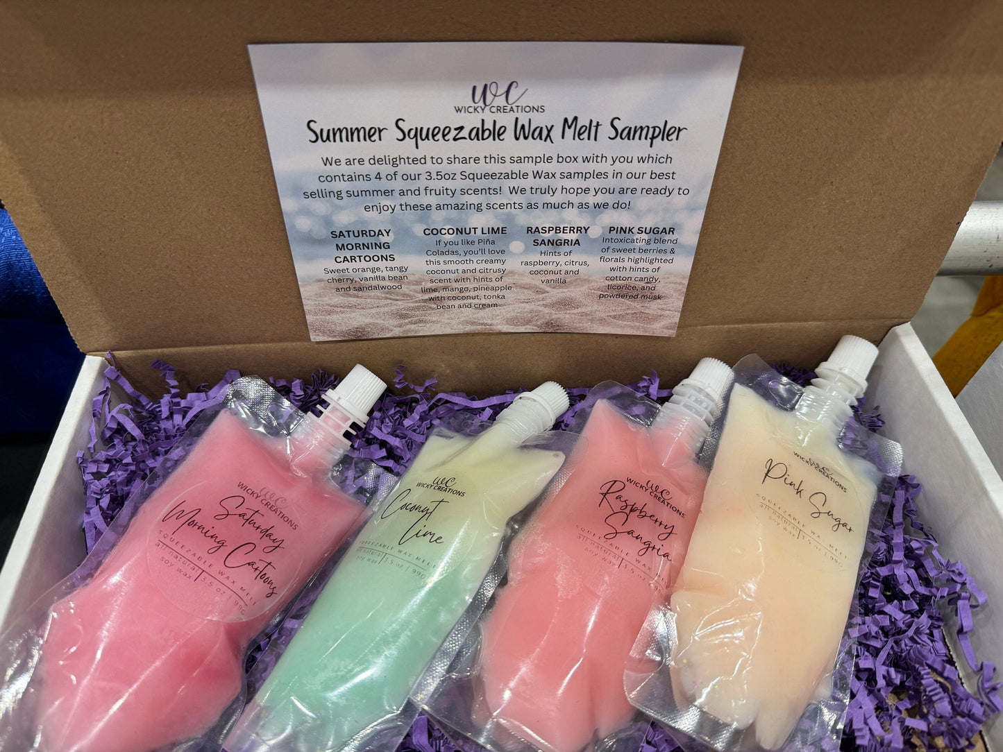 Squeezable Wax Melt Sampler Boxes My Store