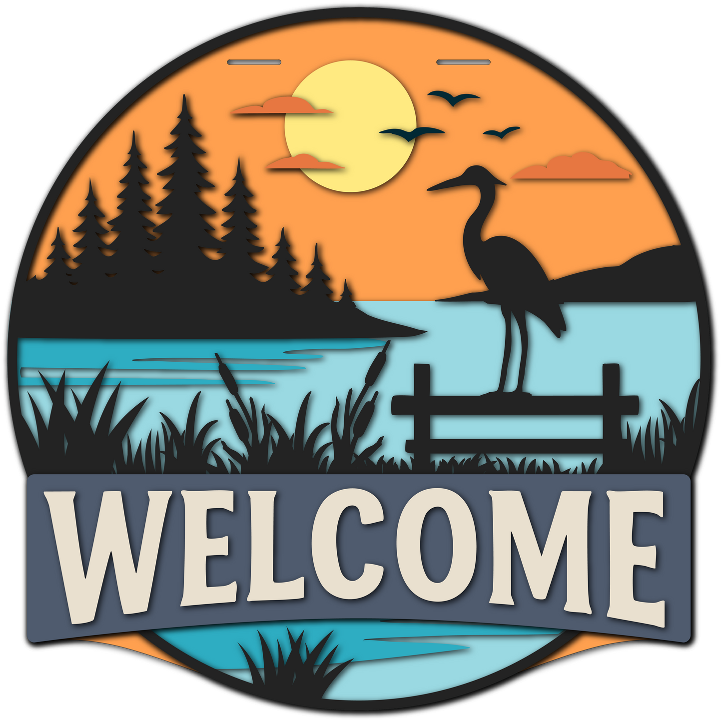 Welcome Lake Crane