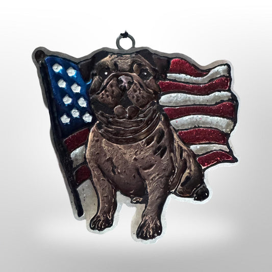 Bulldog Flag - Car Freshie Mold My Store