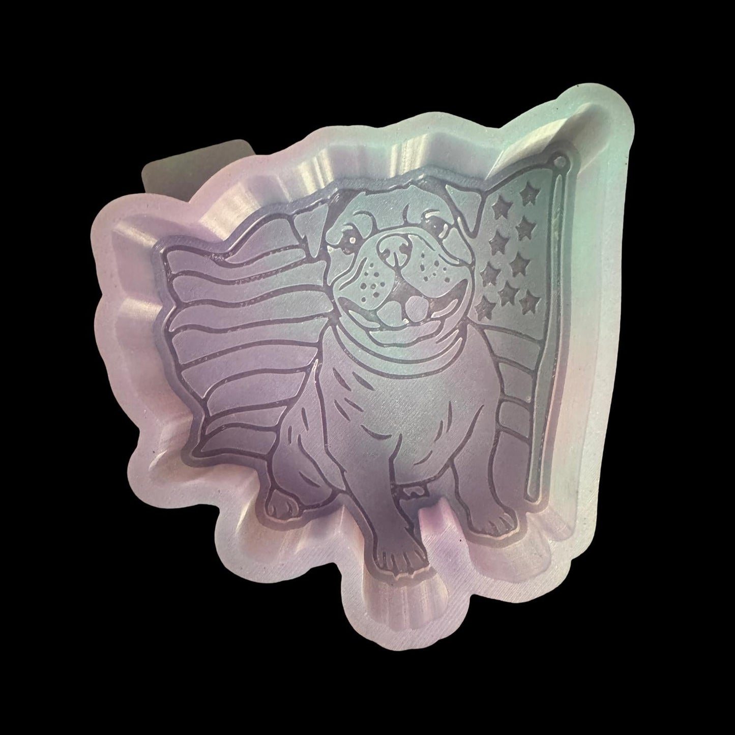 Bulldog Flag - Car Freshie Mold My Store