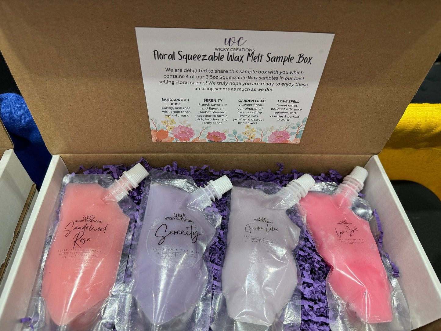 Squeezable Wax Melt Sampler Boxes My Store