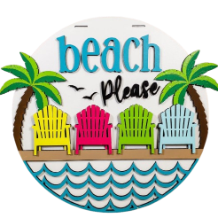 Beach Please Door Hanger Chairs My Store