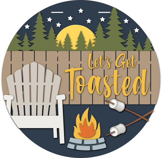 Lets Get Toasted Backyard Firepit My Store