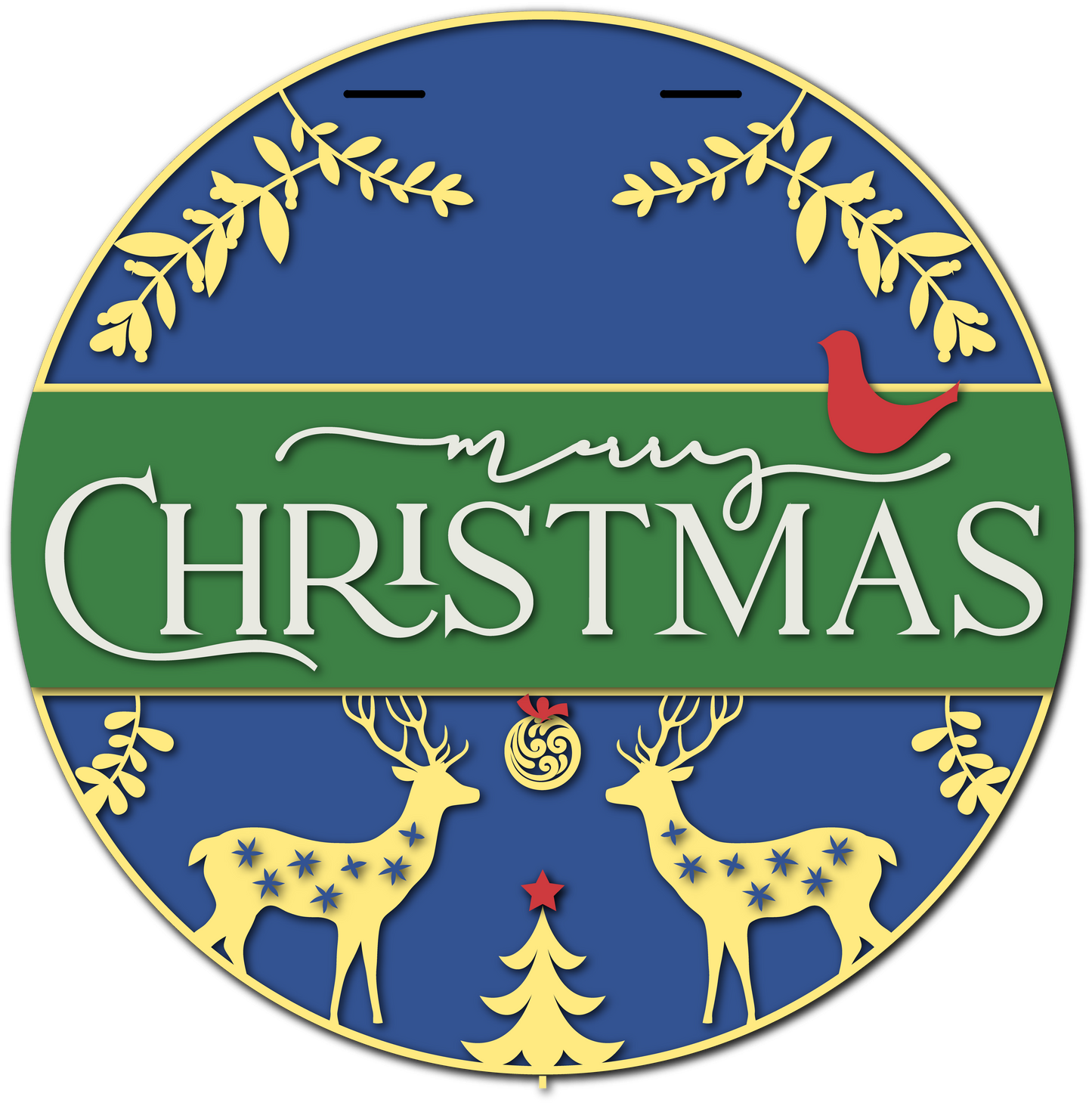 Merry Christmas Elegant Reindeer My Store