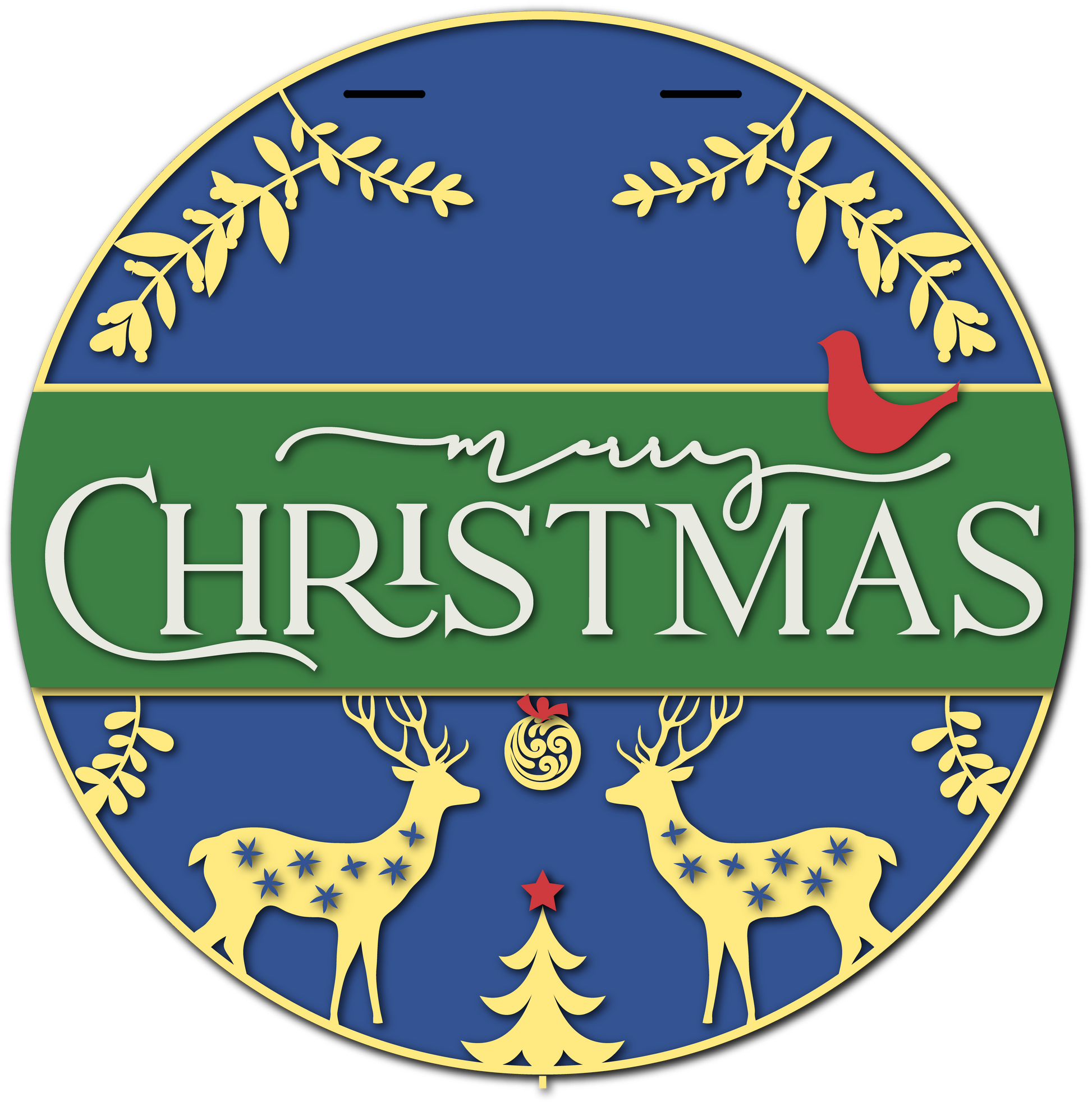 Merry Christmas Elegant Reindeer My Store