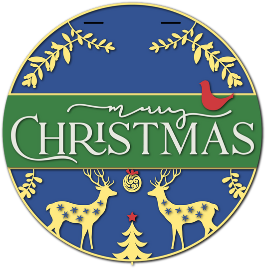 Merry Christmas Elegant Reindeer My Store