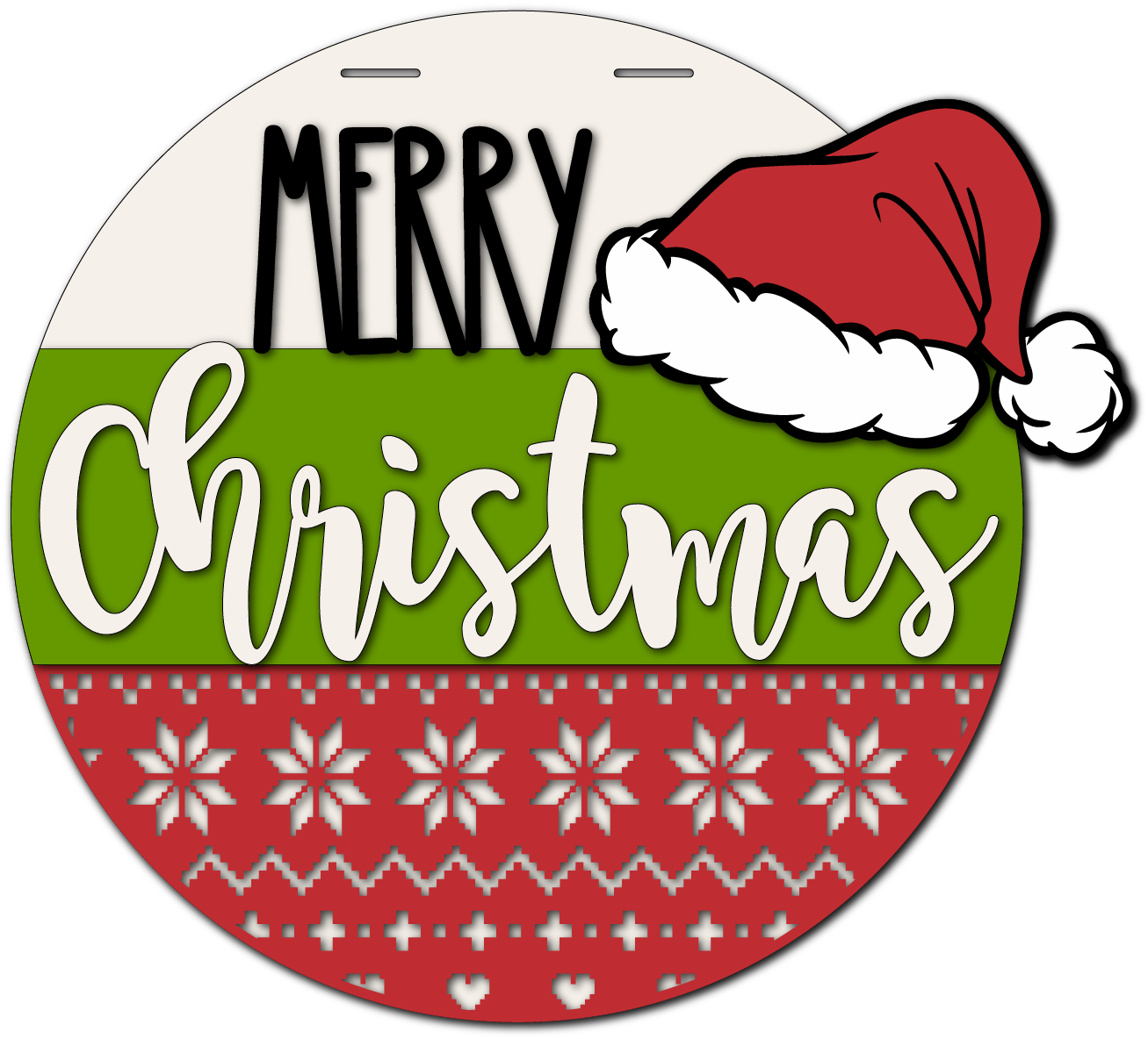 Merry Christmas Santa Hat Sweater My Store