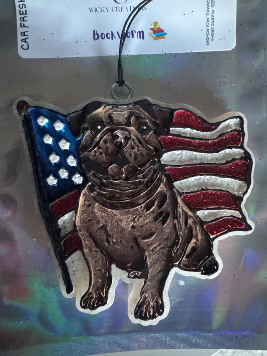 Bulldog Flag - Car Freshie My Store