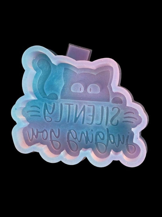 Cat Silently Judging - Car Freshie Mold My Store