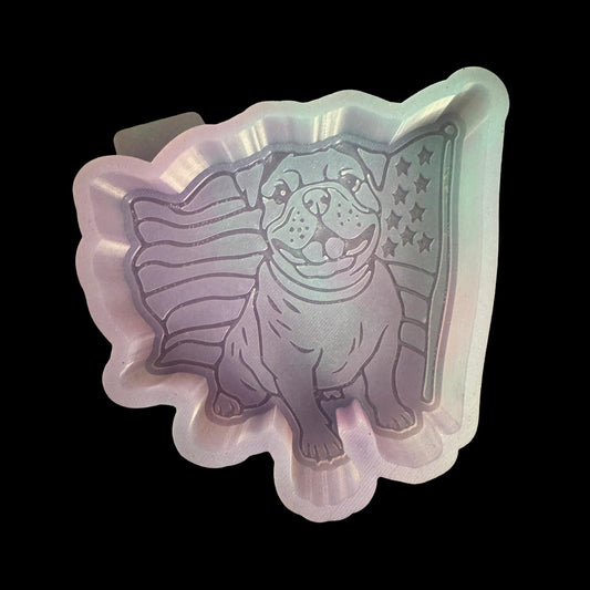 Bulldog Flag - Car Freshie Mold My Store